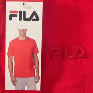 Fila Men's Red Short Sleeve Tee | All sizes
